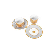 Hermes Mosaique au 24 Gold Tea Cup and Saucer Tableware